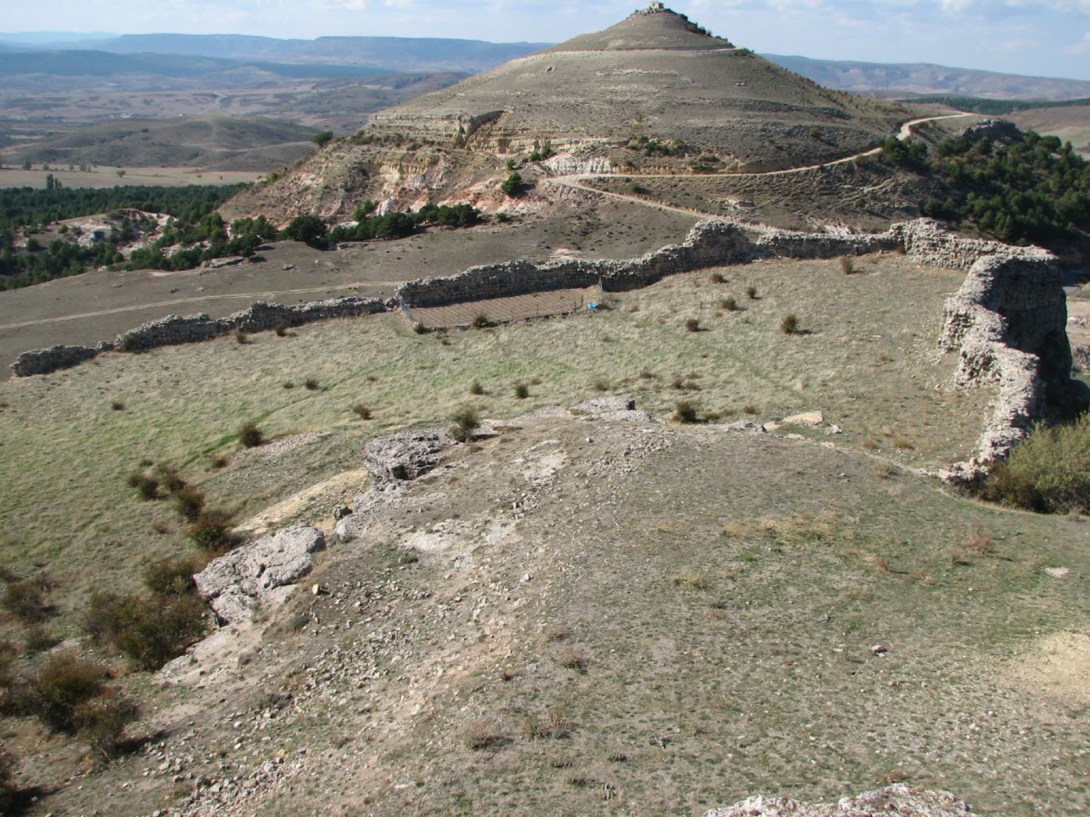Vista de Atienza desde el cerro Padrastro